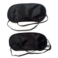 Black Satin Sleep Mask, Eye Mask, 3 1/2" W x 7 1/4" L